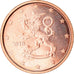 Finland, 2 Euro Cent, 2010, AU(55-58), Copper Plated Steel, KM:99