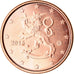 Finland, Euro Cent, 2015, AU(55-58), Copper Plated Steel