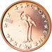 Słowenia, Euro Cent, 2008, MS(63), Miedź platerowana stalą, KM:68