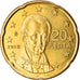 Greece, 20 Euro Cent, 2016, MS(64), Brass