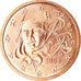 France, 2 Euro Cent, 2003, AU(55-58), Copper Plated Steel, KM:1283