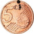 Frankrijk, 5 Euro Cent, 2010, ZF, Copper Plated Steel, KM:1284