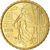 France, 10 Euro Cent, 2010, EF(40-45), Brass, KM:1410