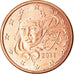 Frankrijk, 5 Euro Cent, 2011, ZF, Copper Plated Steel, KM:1284