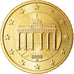 GERMANY - FEDERAL REPUBLIC, 50 Euro Cent, 2008, MS(63), Brass, KM:256