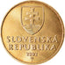 Moneta, Slovacchia, Koruna, 2002, SPL, Acciaio placcato in bronzo, KM:12