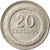 Coin, Colombia, 20 Centavos, 1968, EF(40-45), Nickel Clad Steel, KM:227