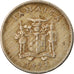 Moneda, Jamaica, Elizabeth II, 5 Cents, 1977, Franklin Mint, MBC, Cobre -