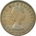 Monnaie, Grande-Bretagne, Elizabeth II, Florin, Two Shillings, 1956, TTB