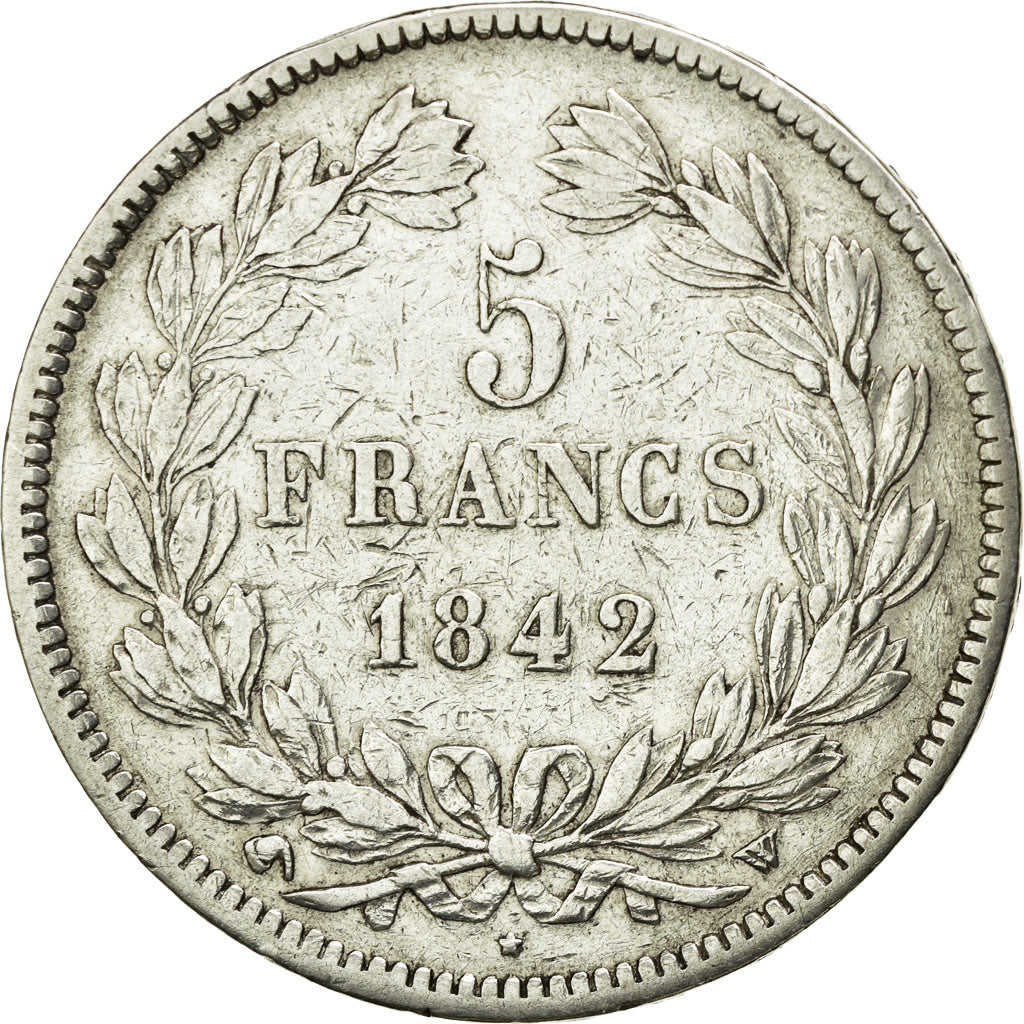 Frankreich 5 Francs 1842 W Lille Louis Philippe I. 1830 - 1848 Der