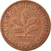 Moneta, Niemcy - RFN, Pfennig, 1995, Karlsruhe, EF(40-45), Miedź platerowana