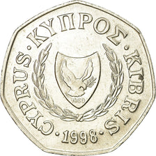 Monnaie, Chypre, 50 Cents, 1998, TTB, Copper-nickel, KM:66