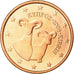 Münze, Zypern, 5 Euro Cent, 2008, UNZ, Copper Plated Steel, KM:80