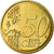 Malta, 50 Euro Cent, 2008, MBC+, Latón, KM:130