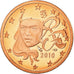 France, Euro Cent, 2010, BE, MS(65-70), Copper Plated Steel, KM:1282