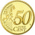 França, 50 Euro Cent, 2005, BE, MS(65-70), Latão, KM:1287