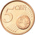 Cypr, 5 Euro Cent, 2008, Kremnica, MS(65-70), Miedź platerowana stalą, KM:80