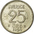 Munten, Zweden, Gustaf VI, 25 Öre, 1954, FR+, Zilver, KM:824