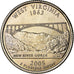 Moneda, Estados Unidos, West Virginia, Quarter, 2005, U.S. Mint, Philadelphia