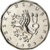 Coin, Czech Republic, 2 Koruny, 1993, EF(40-45), Nickel plated steel, KM:9