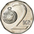 Coin, Czech Republic, 2 Koruny, 1993, EF(40-45), Nickel plated steel, KM:9