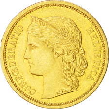 Schweiz, 20 Francs, 1883, , AU(50-53), Gold, KM:31.1