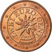 Austria, 2 Euro Cent, 2004, EF(40-45), Copper Plated Steel, KM:3083