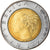 Coin, Italy, 500 Lire, 1990, Rome, AU(50-53), Bi-Metallic, KM:111