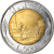 Coin, Italy, 500 Lire, 1990, Rome, AU(50-53), Bi-Metallic, KM:111