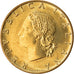 Münze, Italien, 20 Lire, 1989, Rome, UNZ, Aluminum-Bronze, KM:97.2