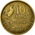Moneda, Francia, Guiraud, 10 Francs, 1954, Paris, MBC+, Aluminio - bronce