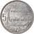 Munten, Frans Polynesië, 5 Francs, 1965, Paris, UNC-, Aluminium, KM:4