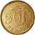 Moneda, Finlandia, 50 Penniä, 1984, MBC, Aluminio - bronce, KM:48