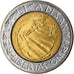 Coin, San Marino, 500 Lire, 1985, Rome, EF(40-45), Bi-Metallic, KM:181