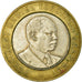 Moeda, Quénia, 10 Shillings, 1997, British Royal Mint, VF(30-35), Bimetálico