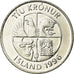 Moeda, Islândia, 10 Kronur, 1996, AU(55-58), Aço Niquelado, KM:29.1a