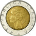 Coin, Italy, 500 Lire, 1990, Rome, VF(30-35), Bi-Metallic, KM:111