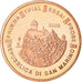 San Marino, 5 Euro Cent, 2005, unofficial private coin, UNC-, Copper Plated
