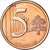 Vaticano, 5 Euro Cent, 2005, unofficial private coin, FDC, Acciaio placcato rame