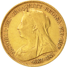 Grande-Bretagne, Victoria, 1/2 Sovereign, 1894, TTB, Or, KM:784