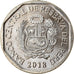 Coin, Peru, Sol, 2018, Lima, Nandou de Darwin, MS(63), Nickel-brass