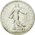 Moneta, Francia, Semeuse, Franc, 1908, Paris, MB+, Argento, KM:844.1