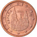 Espagne, 2 Euro Cent, 2001, TTB, Copper Plated Steel, KM:1041