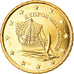Cypr, 10 Euro Cent, 2011, MS(63), Mosiądz, KM:81