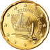 Chipre, 20 Euro Cent, 2012, MS(63), Latão, KM:82