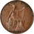 Moneta, Wielka Brytania, George V, Farthing, 1924, VF(30-35), Bronze, KM:808.2