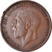 Coin, Great Britain, George V, Penny, 1927, VF(20-25), Bronze, KM:826