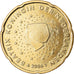 Niederlande, 20 Euro Cent, 2006, VZ, Messing, KM:238