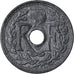 Coin, France, Lindauer, 20 Centimes, 1946, EF(40-45), Zinc, KM:907.1