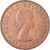 Moneta, Wielka Brytania, Elizabeth II, Penny, 1966, EF(40-45), Bronze, KM:897